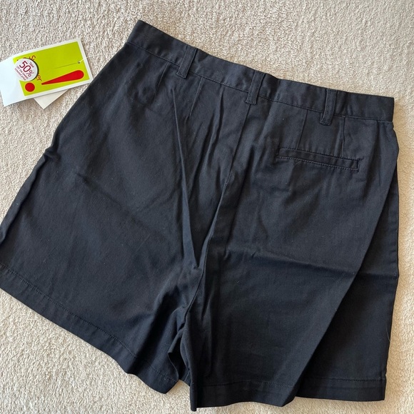 NWT 2000s Minimalist Black Cotton High Waisted Shorts 4 - Picture 10 of 11